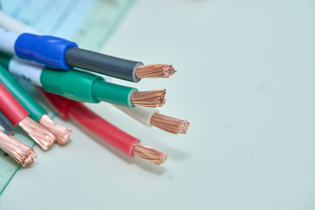 Assortment of copper cables