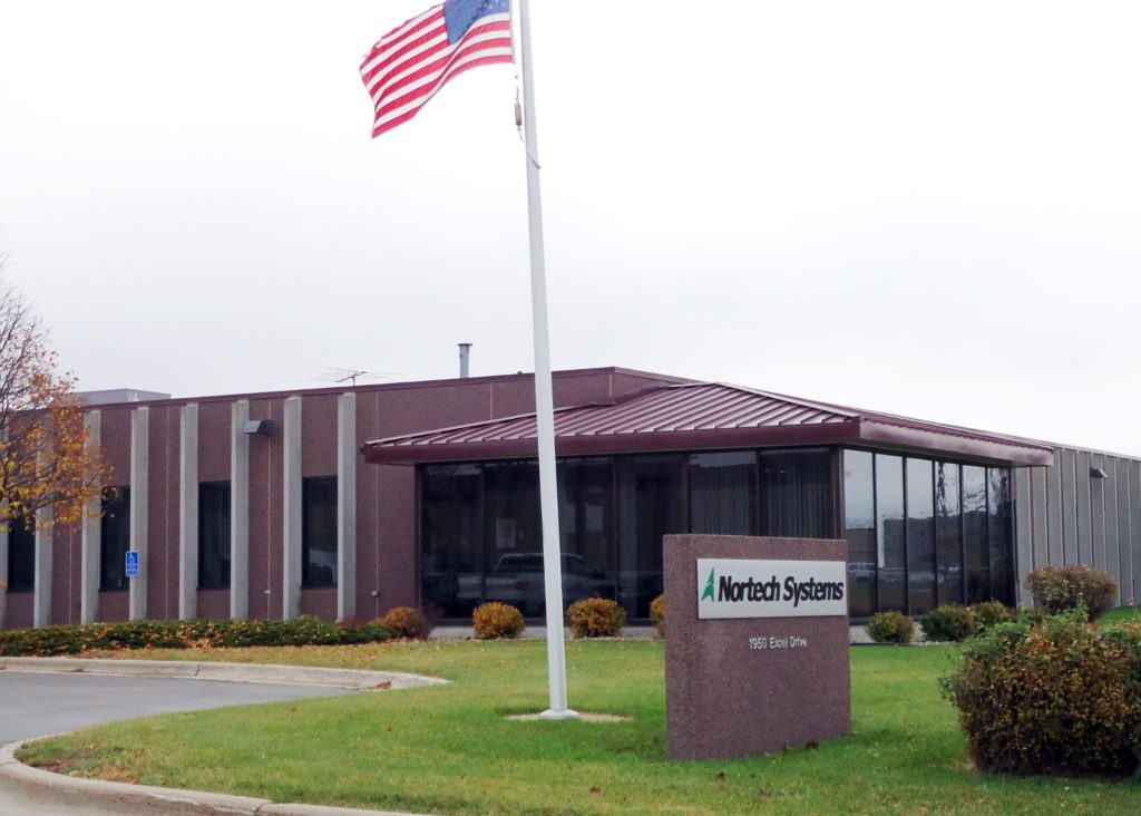 Exterior photo of Nortech Systems' Mankato, MN facility.