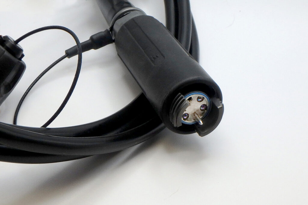 Ruggedized Expanded Beam Fiber optic.